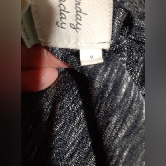 Anthropologie Saturday Sunday Women's Dress Fit Flare Speckled Gray Size M - Picture 6 of 7